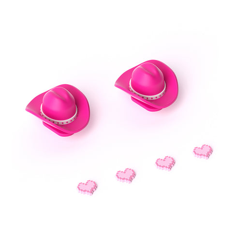Nageoires de Poupée et Yeux de Cœur Pixélisés pour Sharkicks Pro
